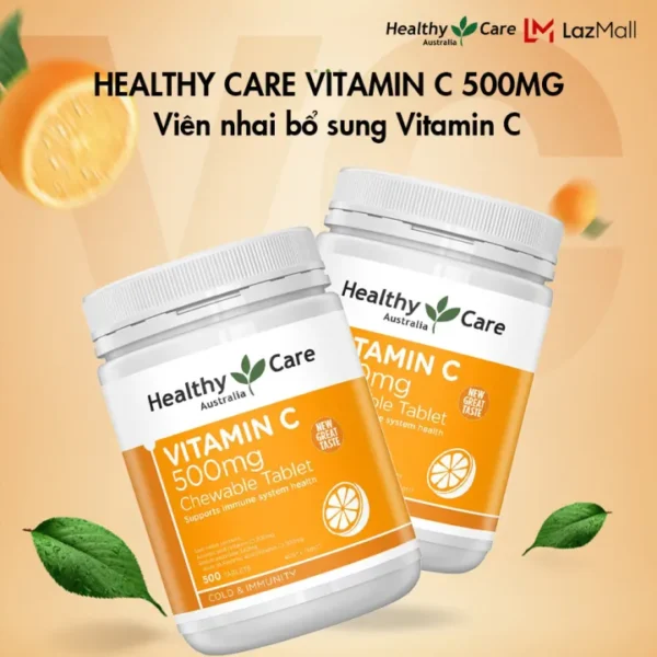 vien nhai Bo sung Vitamin C Healthy Care