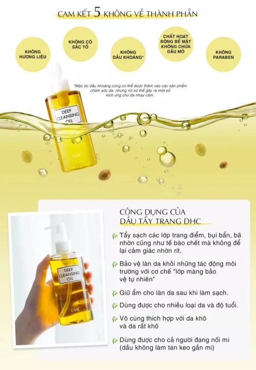 Dau tay trang Olive DHC Deep Cleansing Oil1