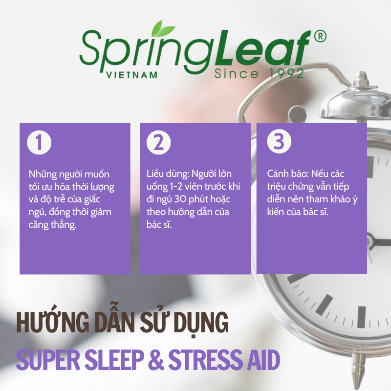 Ho tro giac ngu giam cang thang Super Sleep Stress Aid Spring Leaf3