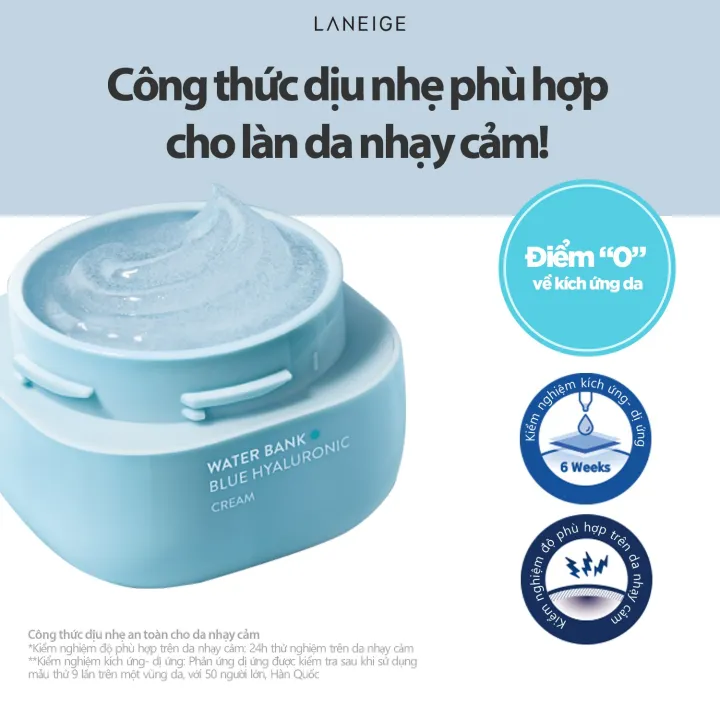Kem Duong Am Cho Da Dau Va Da Hon Hop Laneige Water Bank Blue HA Cream