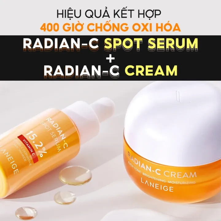 Kem Duong Sang Lam Mo Dom Nau Laneige Radian C Cream3