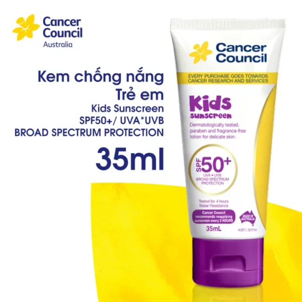 Kem chong nang tre em Cancer Council Kids 35ml