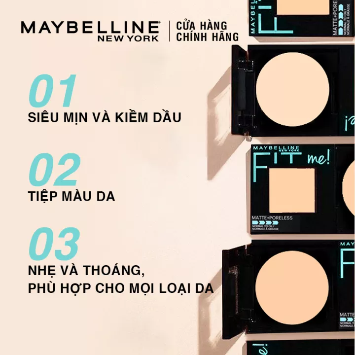 Phan Phu Min Nhe Kiem Dau Fit Me Matte Poreless Powder Maybelline2