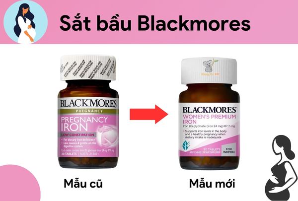 Sắt Blackmore Pregnancy Iron lọ chứa 30 viên