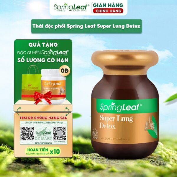 Thai doc phoi Super Lung Detox Spring Leaf