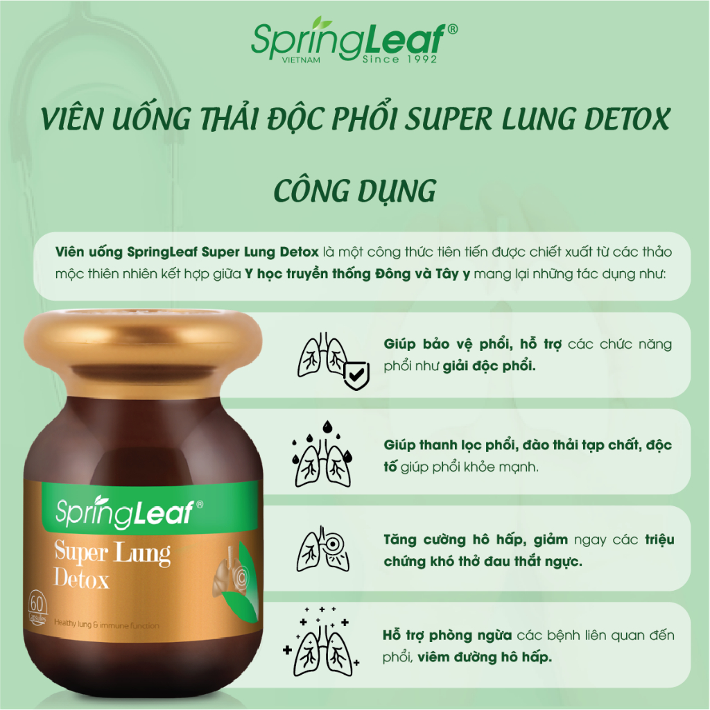 Thai doc phoi Super Lung Detox Spring Leaf1