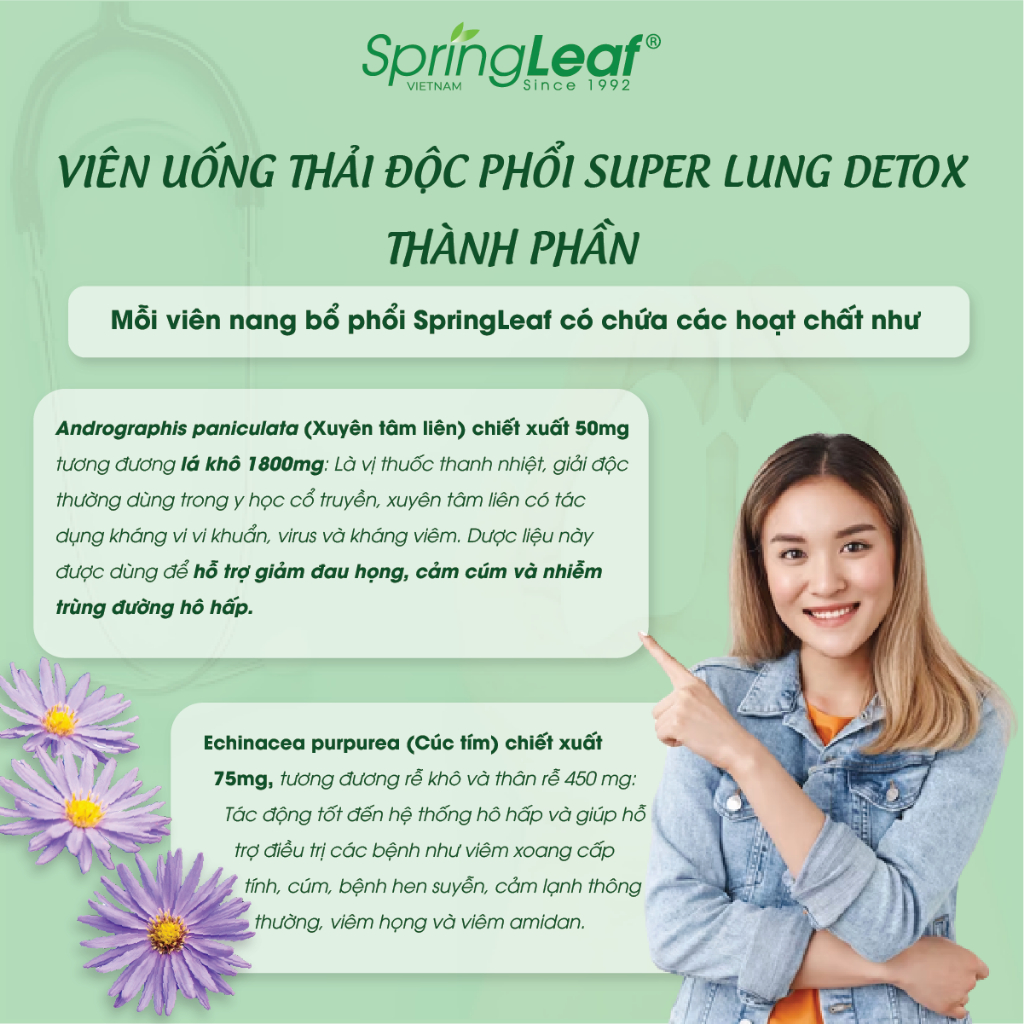 Thai doc phoi Super Lung Detox Spring Leaf2