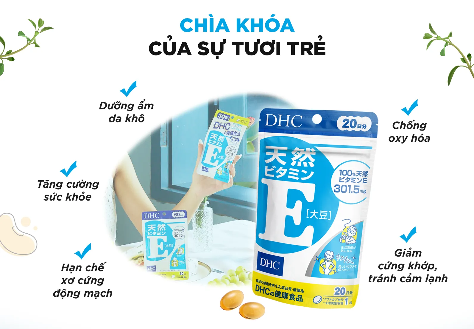 Vien uong bo sung Vitamin E DHC2