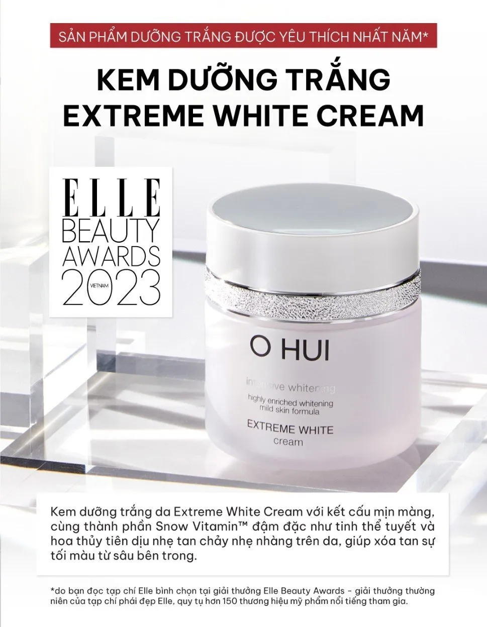 Kem duong trang OHUI Extreme White Cream 50ml1